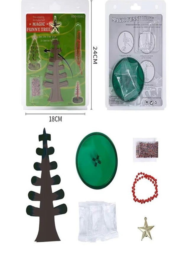HUMAIZAR Christmas Magic Growing Tree | DIY Crystal Tree Science Experiment Toy for Kids | Water Blooming Desktop Decoration | New Year & Xmas Gift for Children & Home Décor (Pack of 1 Set) - Image 4